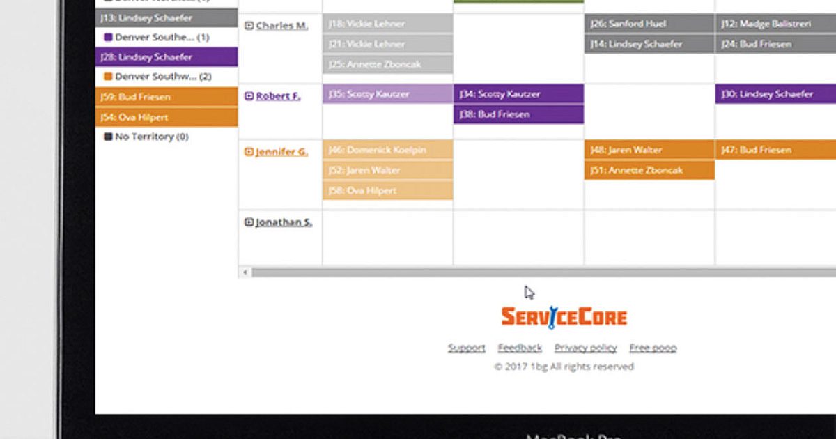 Business Software - ServiceCore software | Cleaner