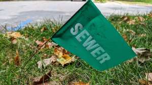 Green Buried Utility Marker