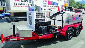 Hotjet usa turbo diesel trailer jetter