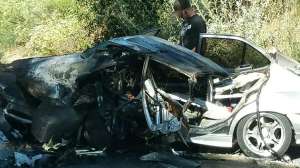 Hydroexcavator Burning Car 1