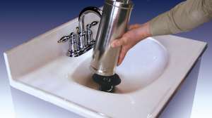 Water ram in use