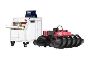 Fiberscope floating pipe inspection robot