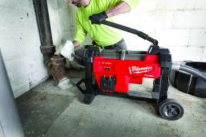 Milwaukee tool m18 fuel sewer sectional machine