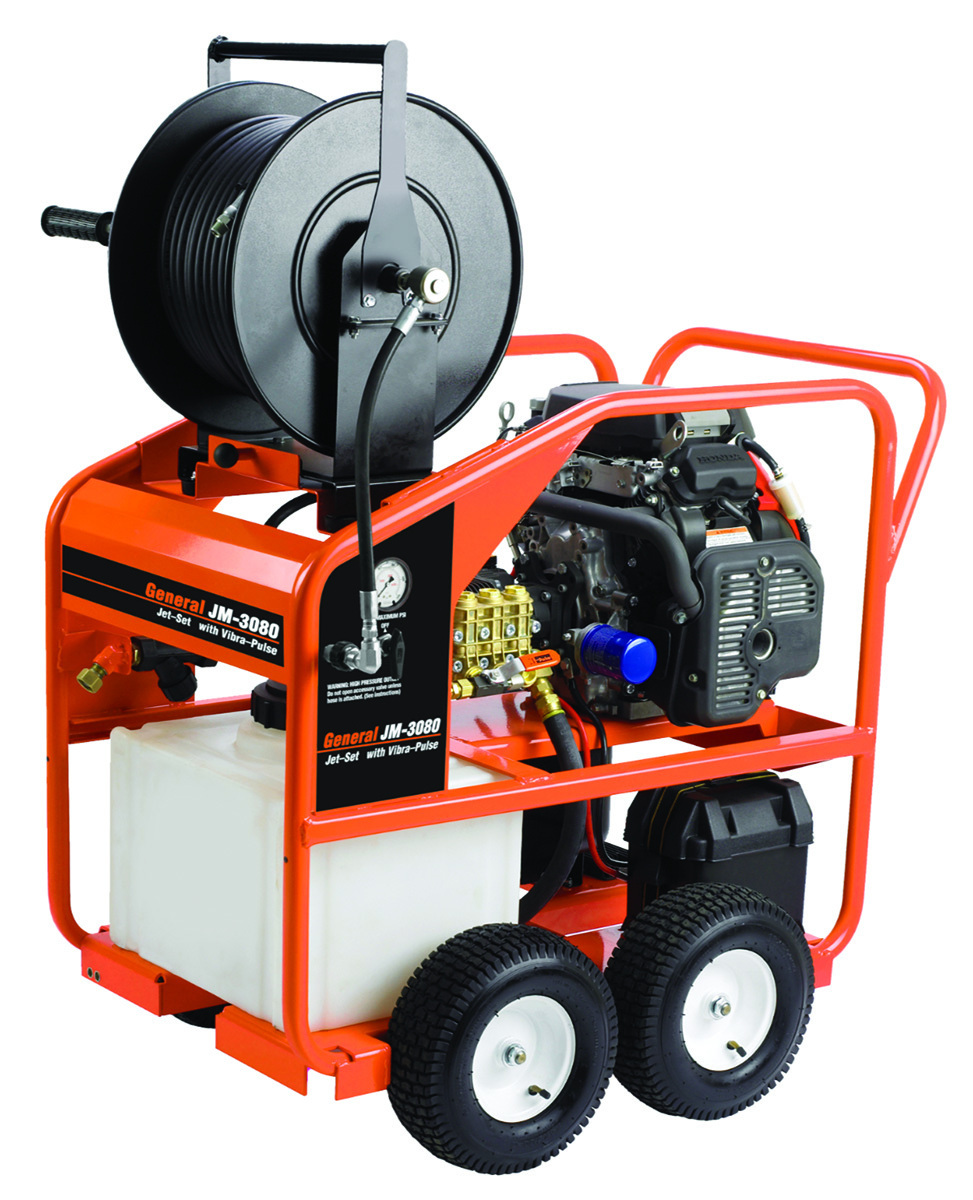 American pipelining supplies general pipe cleaners jm 3080 c portable jetter