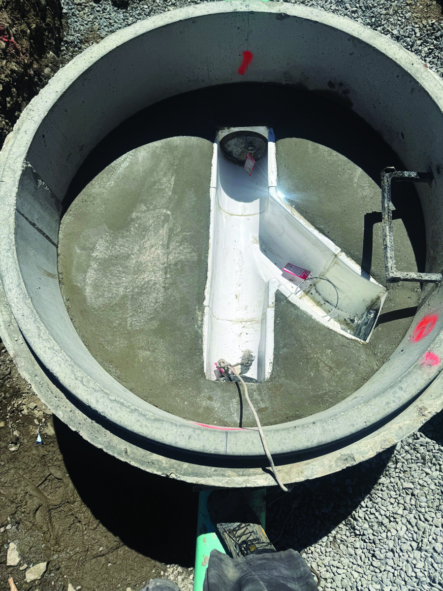 Reliner duran manhole invert channel