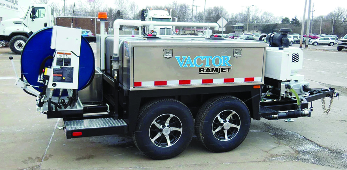 Vactor ramjet trailer jetter